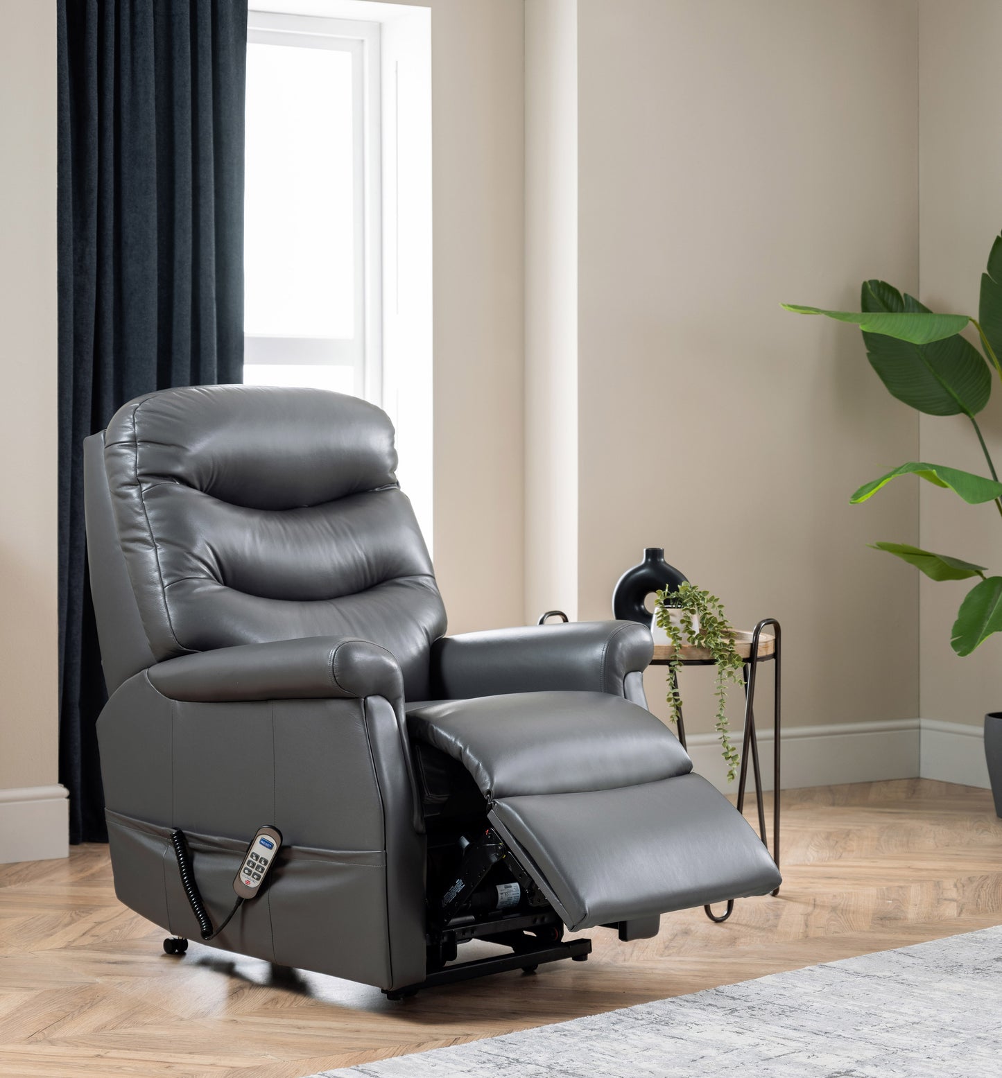 Celebrity Hollingwell Manual Recliner With Swivel Option Leather Armchair