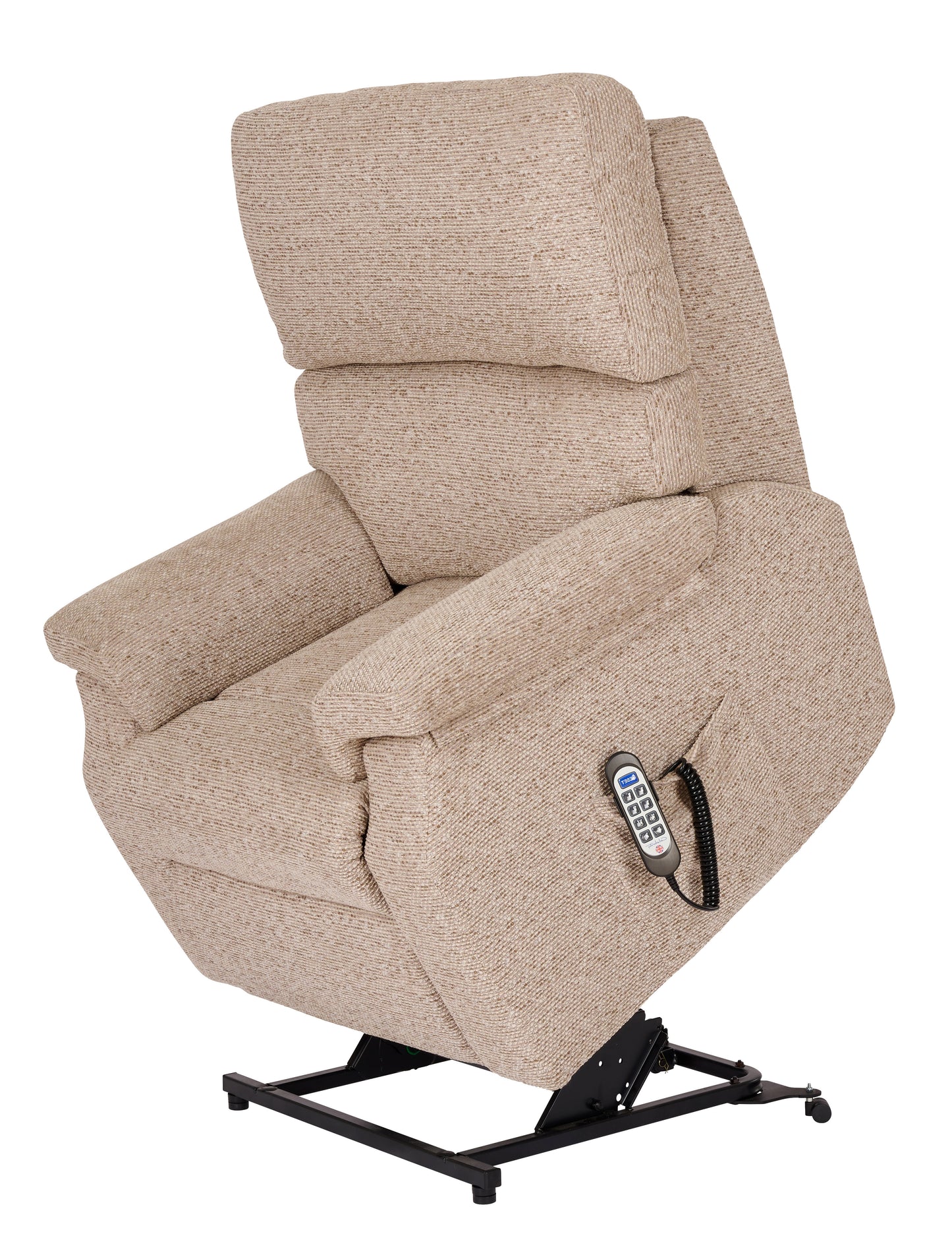 Celebrity Newstead Dual Motor Rise And Recliner Fabric Armchair With Adjustable Headrest Option VAT FREE