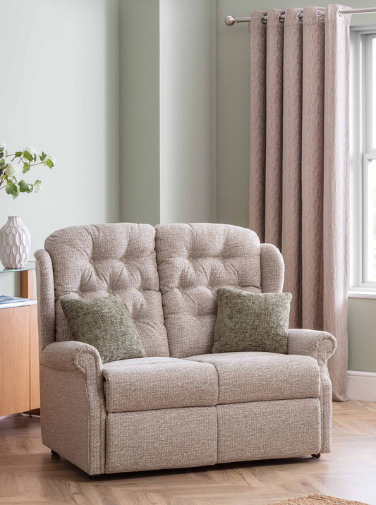 Celebrity Woburn Two Seater Settee Electric Powered Reclining Fabric Sofa With Mammoth Foam