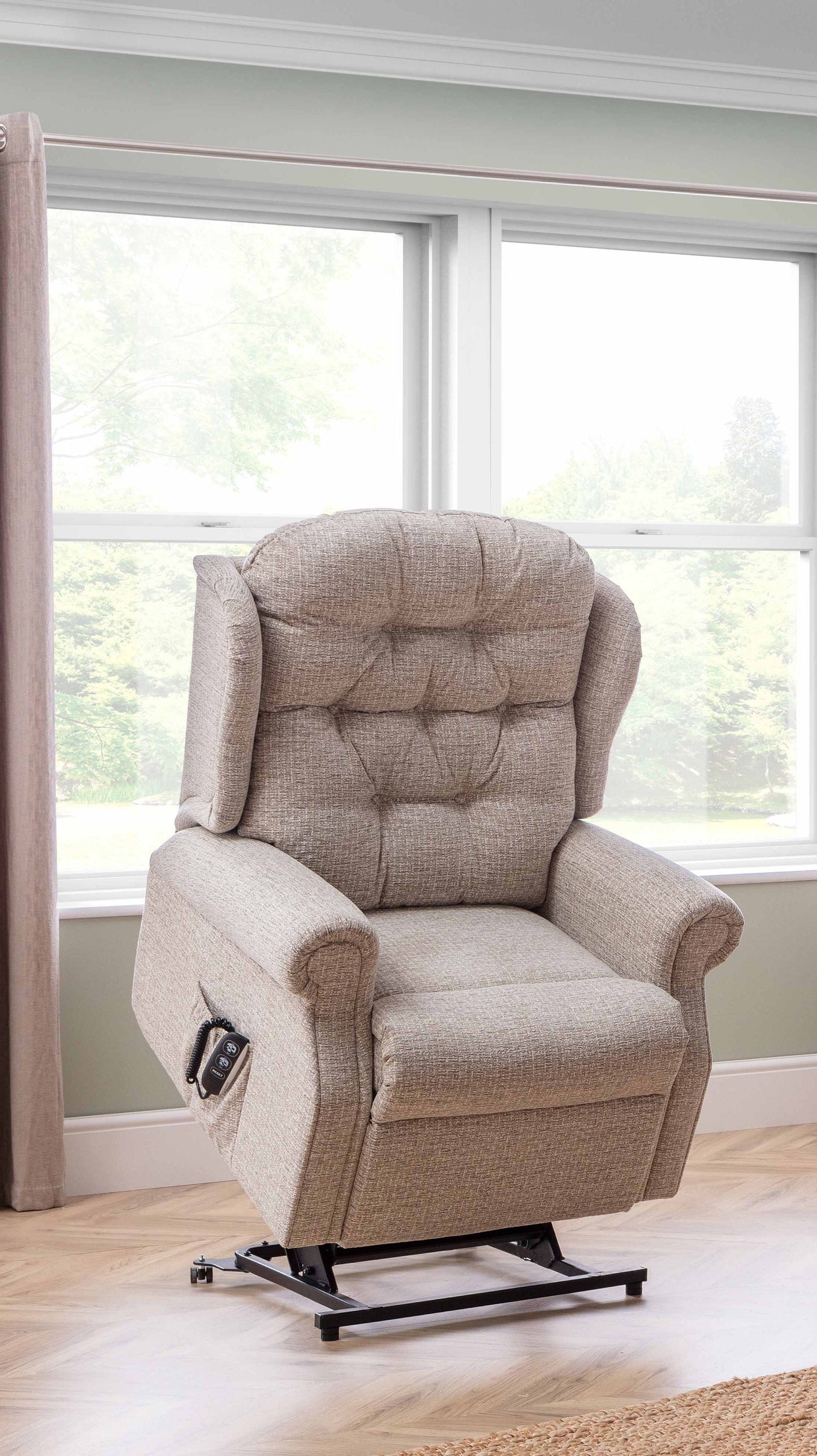 Celebrity Woburn Xpress Delivery Dual Motor Rise And Recliner Fabric Armchair With Mammoth Foam VAT FREE