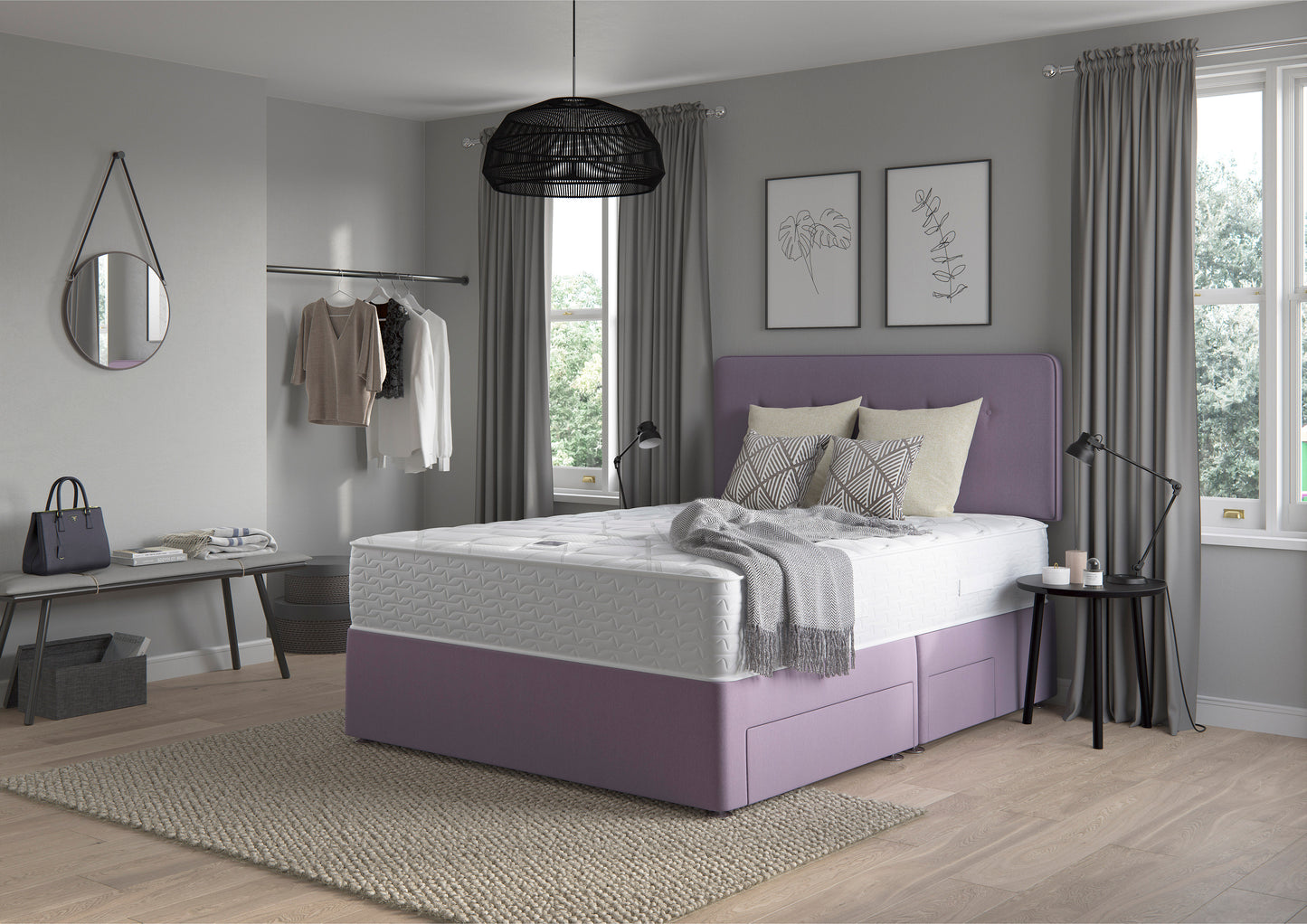 Relyon Comfort Deluxe Memory 1400 Pocket Sprung Hand Made Medium Firm Feel Mattress