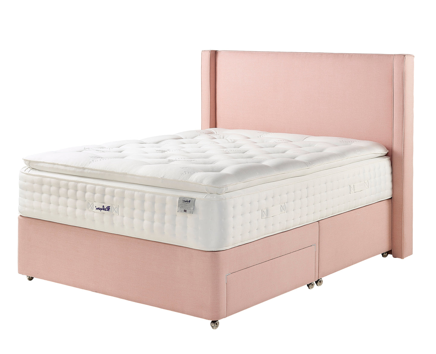 Relyon Henley Natural Luxury Pillow Top 3000 Pocket Sprung Luxurious Hand Made Medium Feel Divan Bed Set