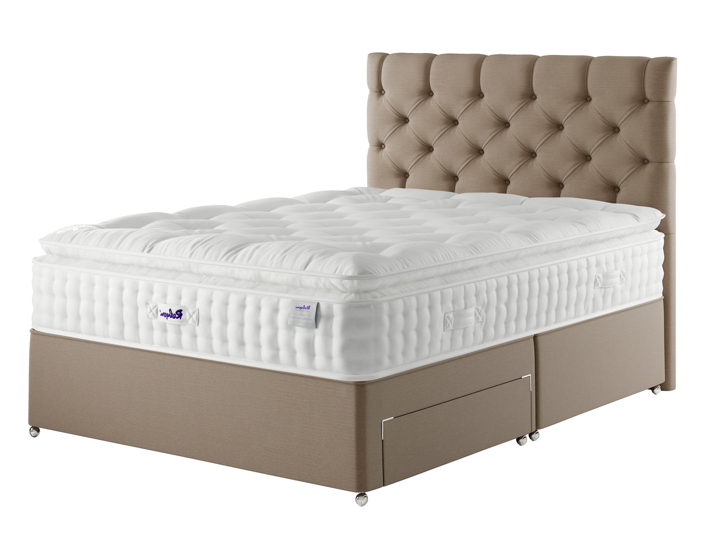 Relyon Luxury Silk Pillow Top 2850 Pocket Sprung Luxurious Hand Made Medium To Soft Feel Mattress