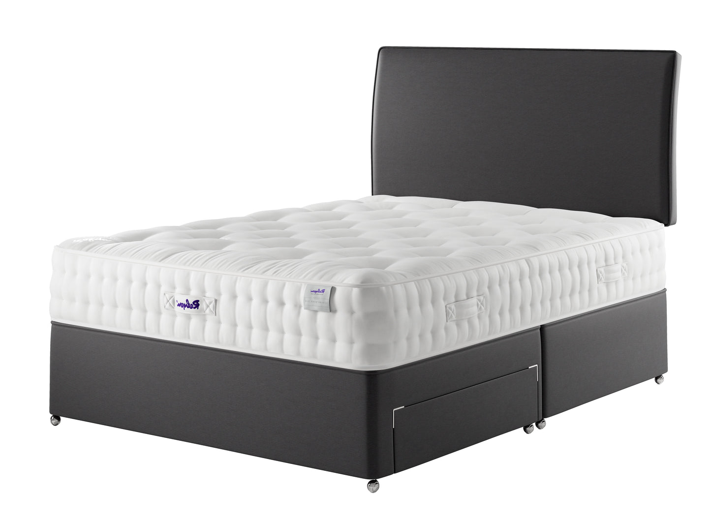 Relyon Luxury Wool 2150 Pocket Sprung Luxurious Hand Made Medium Feel Divan Bed Set