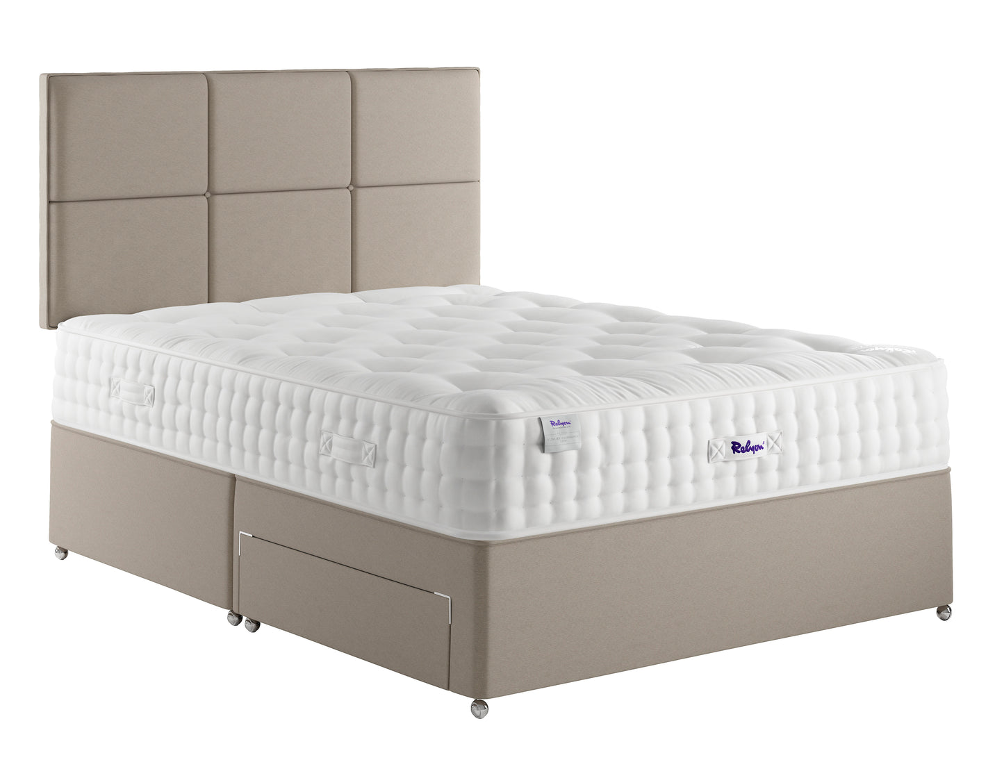 Relyon Luxury Pashmina 2350 Pocket Sprung Luxurious Hand Made Medium To Firm Feel Divan Bed Set