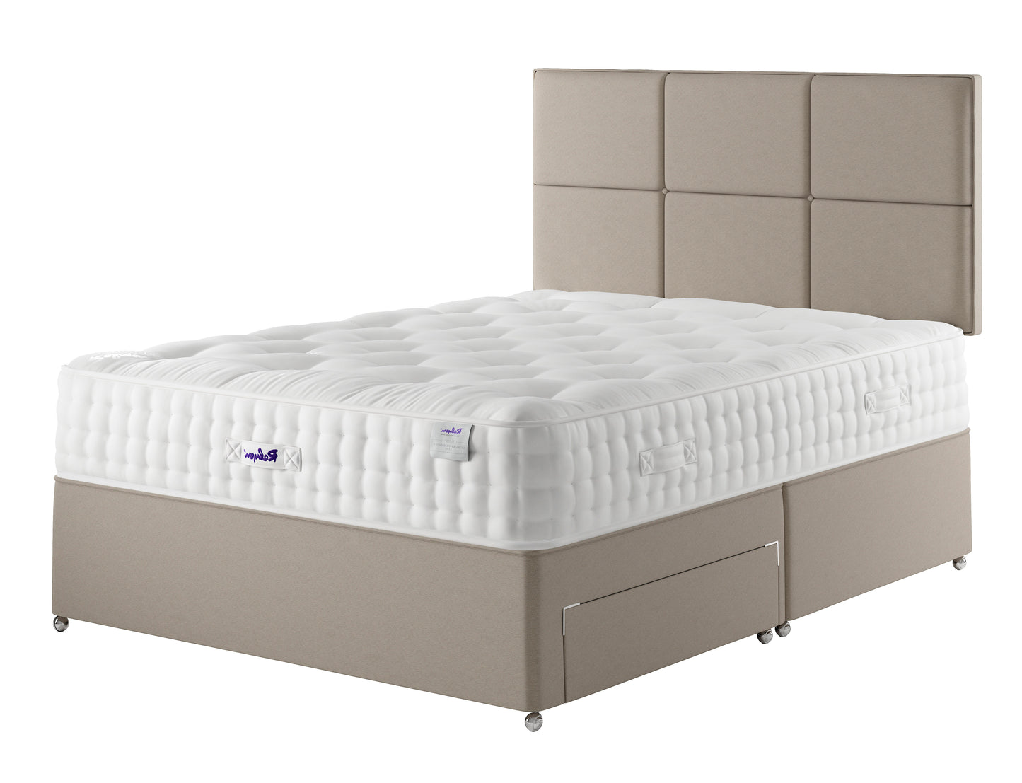 Relyon Luxury Pashmina 2350 Pocket Sprung Luxurious Hand Made Medium To Firm Feel Divan Bed Set