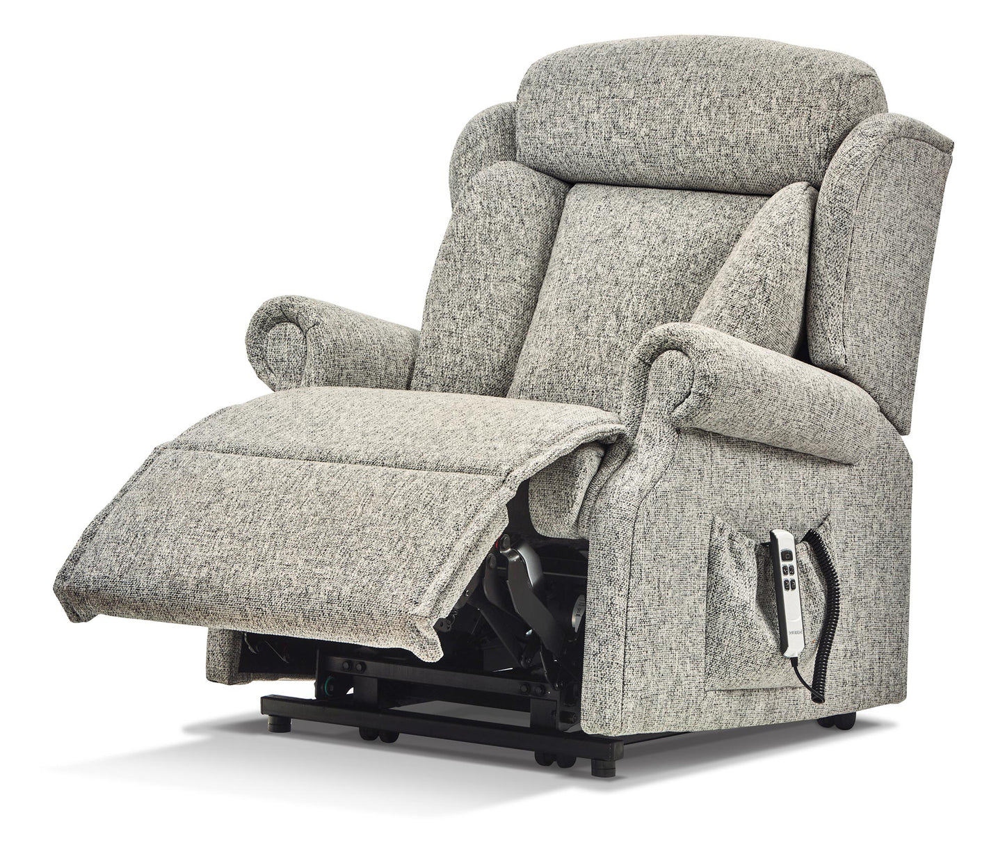 Sherborne Cartmel Dual Motor Fabric Riser Recliner Armchair With Lumbar & Headrest Adjustment Option VAT FREE