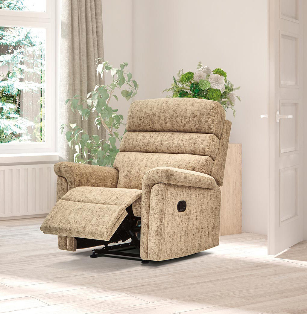Sherborne Comfi-Sit Dual Motor Fabric Riser Recliner Armchair With Lumbar & Headrest Adjustment Option VAT FREE