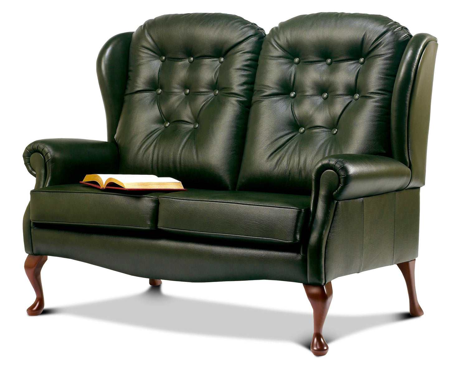 Sherborne Lynton Leather Fireside Two Seater Sofa