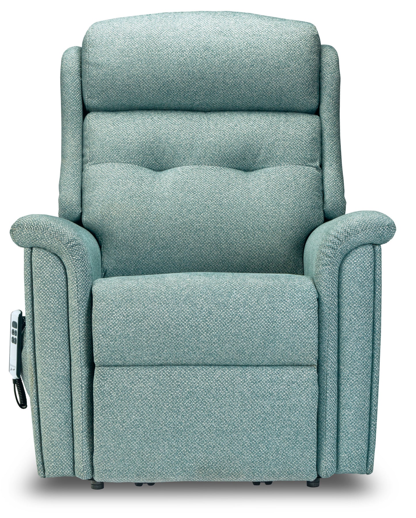 Sherborne Roma Single Motor Fabric Rise And Recliner Armchair With Lumbar & Headrest Adjustment Option VAT FREE