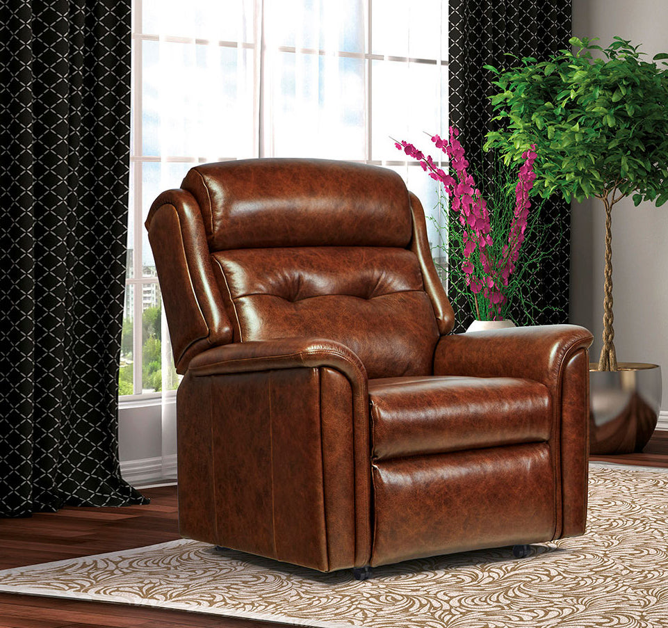 Sherborne Roma Manual Recliner Leather Armchair