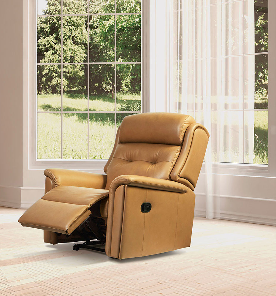 Sherborne Roma Manual Recliner Leather Armchair