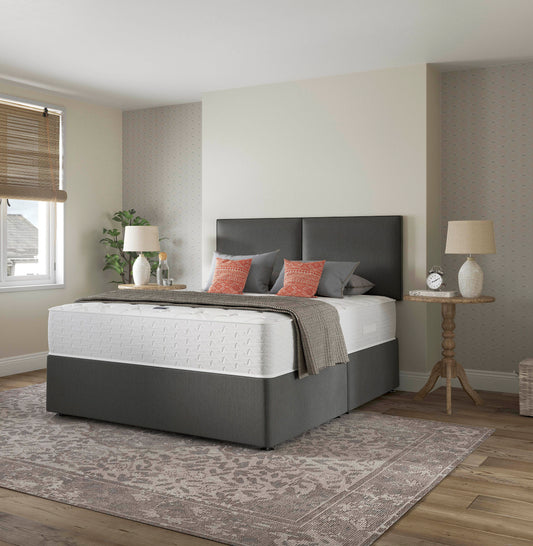 Relyon Comfort Deluxe 1000 Pocket Sprung Hand Made Medium Firm Feel Divan Bed Set