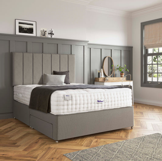 Relyon Luxury Alpaca 2550 Pocket Sprung Luxurious Hand Made Medium To Soft Feel Divan Bed Set