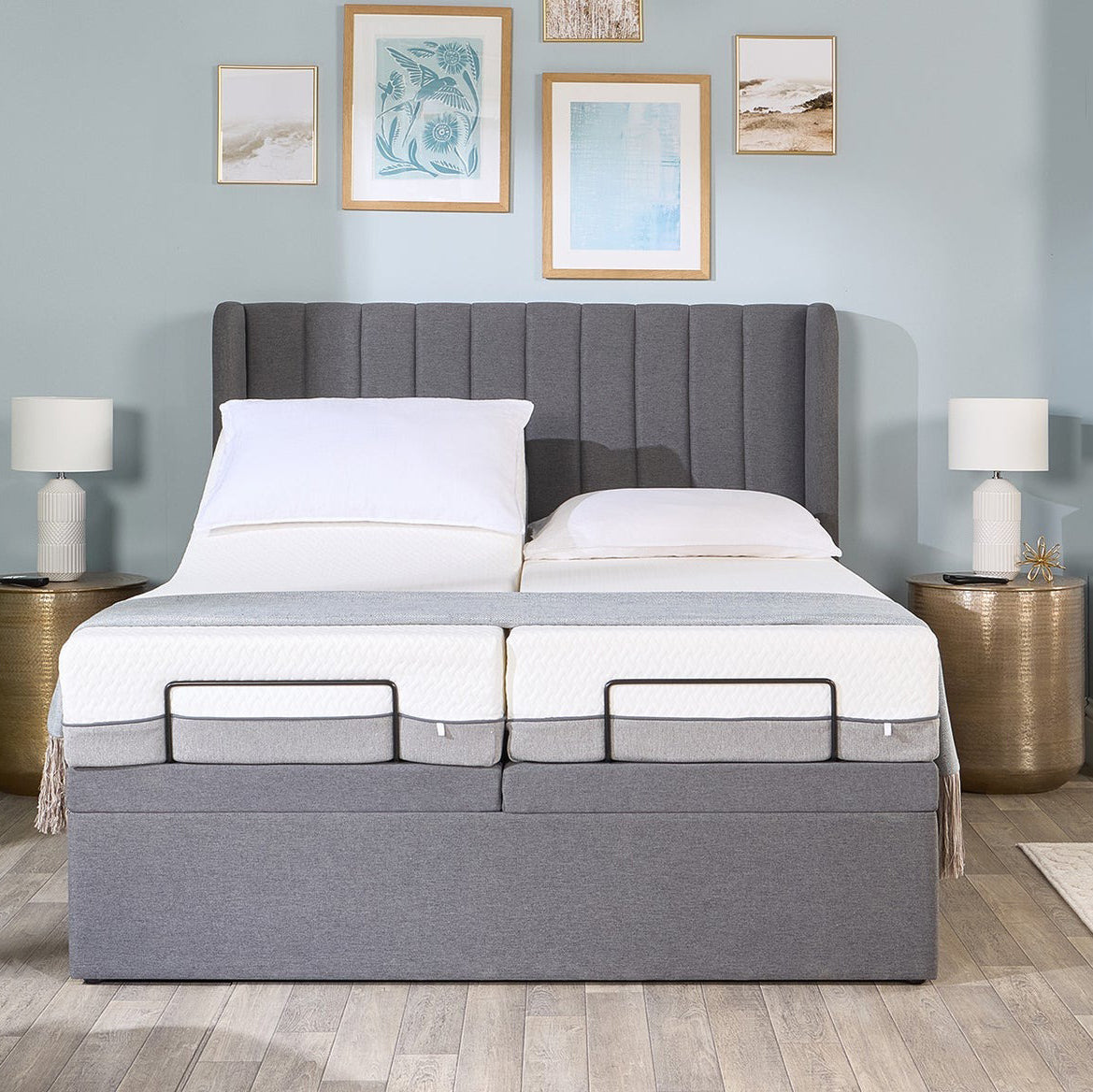 Topaz Motion Divan Adjustable Bed With A Gel Pro 4000 Pocket Sprung Medium Firm Feel Mattress VAT FREE