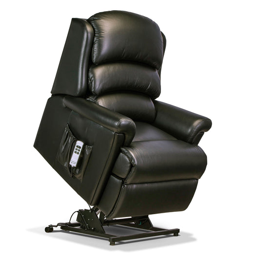 Sherborne Albany Dual Motor Leather Rise And Recliner Armchair VAT FREE
