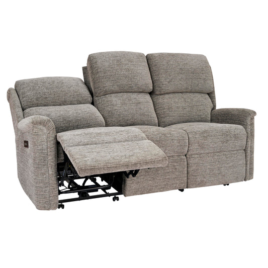 Celebrity Farndon Three Seater Settee Manual Reclining Fabric Sofa With Mammoth Foam