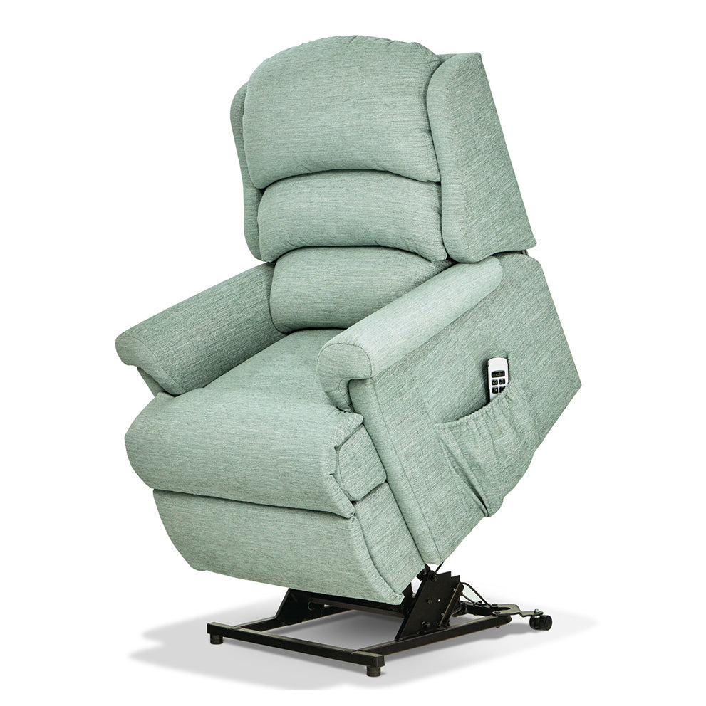Sherborne Albany Dual Motor Fabric Rise And Recliner Armchair VAT FREE