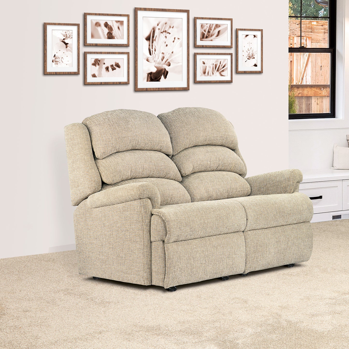 Sherborne Albany Two Seater Fixed Fabric Sofa