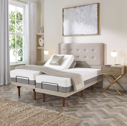 Emerald Motion Adjustable Bed With A Natural 1000 Pocket Sprung Soft - Medium Feel Mattress VAT FREE