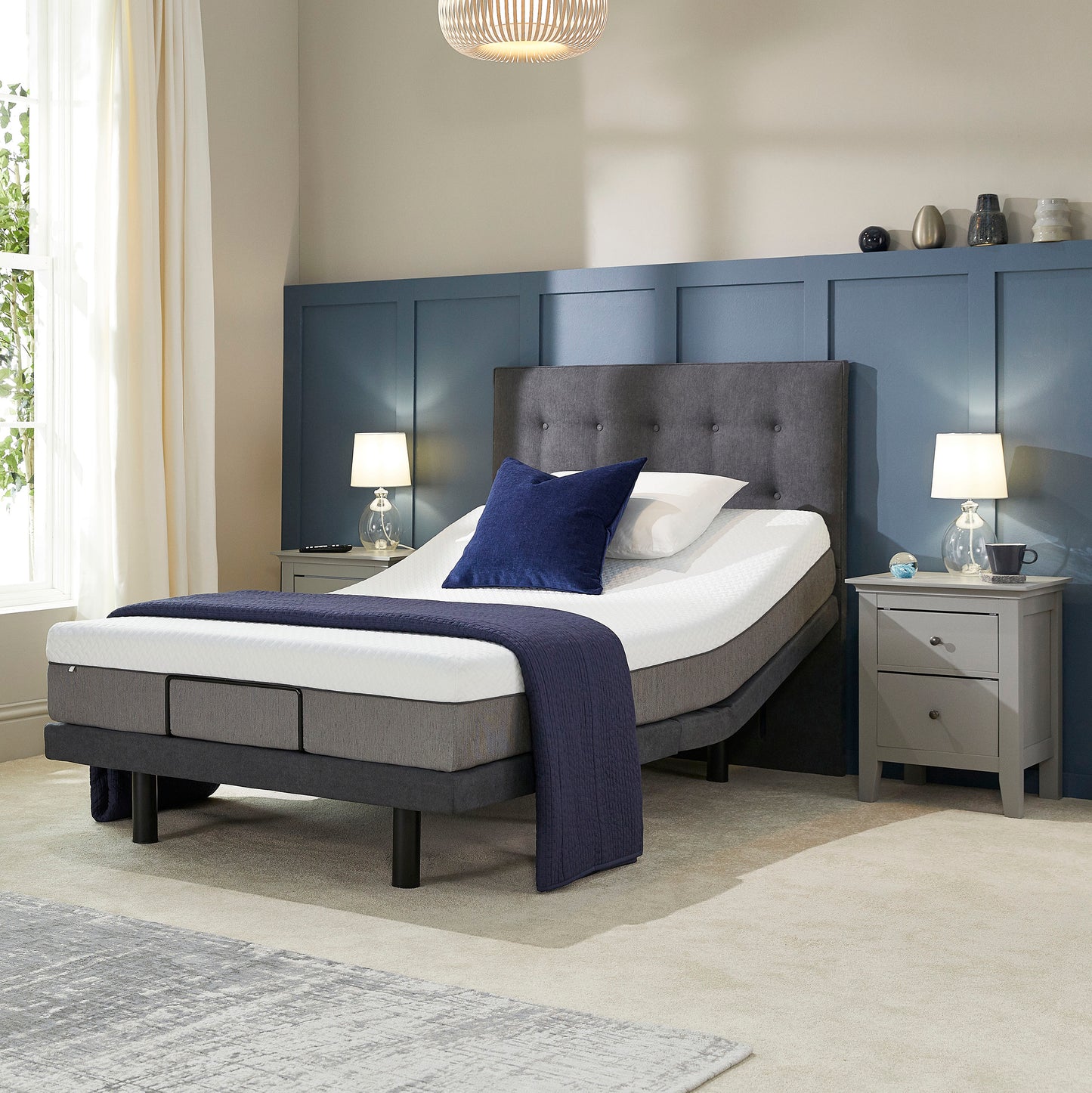 Emerald Motion Adjustable Bed With A Gel Pro 4000 Pocket Sprung Medium Firm Feel Mattress VAT FREE