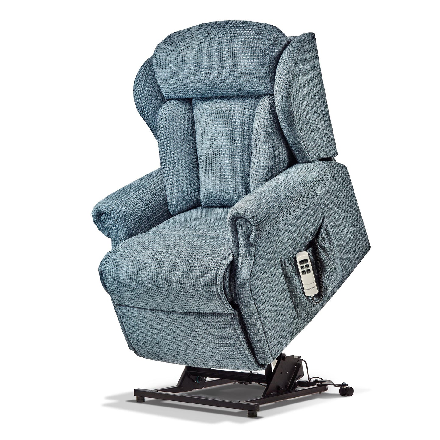 Sherborne Cartmel Cloud Comfort Triple Motor Fabric Riser Recliner Armchair With Lumbar & Headrest Adjustment Option VAT FREE