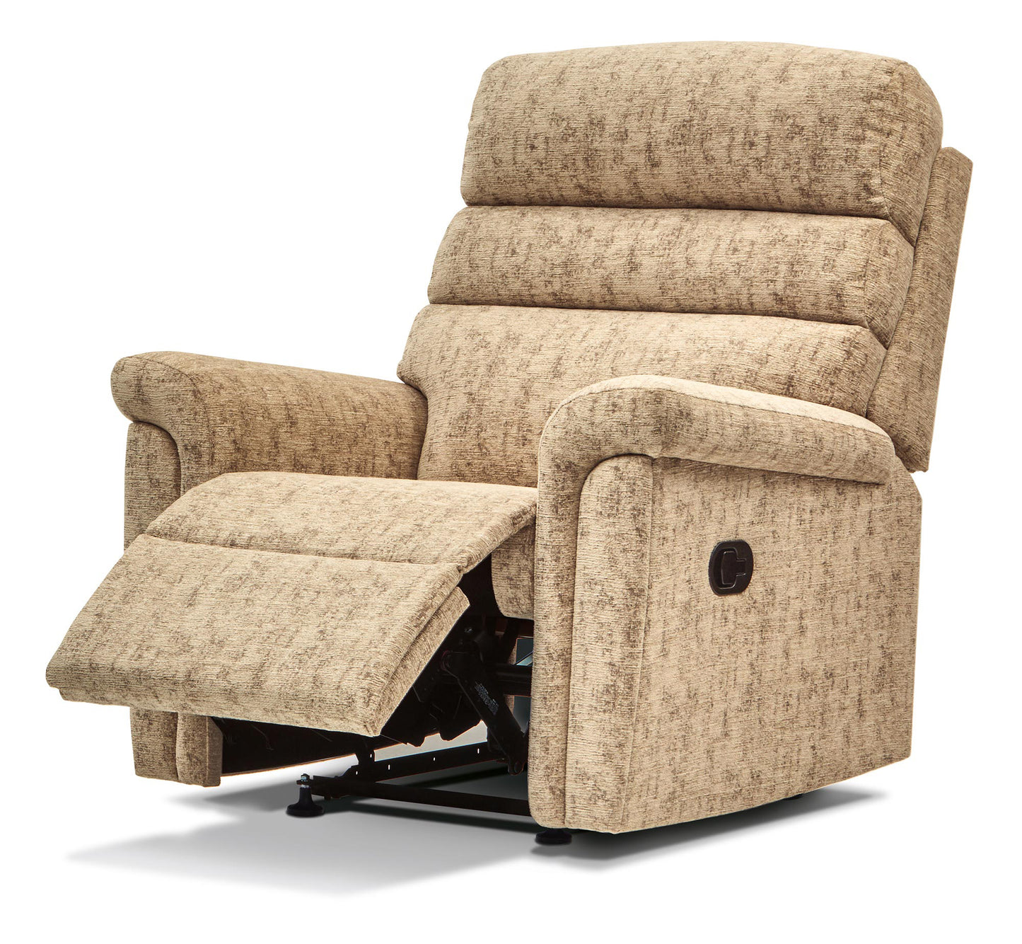 Sherborne Comfi-Sit Electric Powered Recliner Fabric Armchair With Headrest Adjustment Option