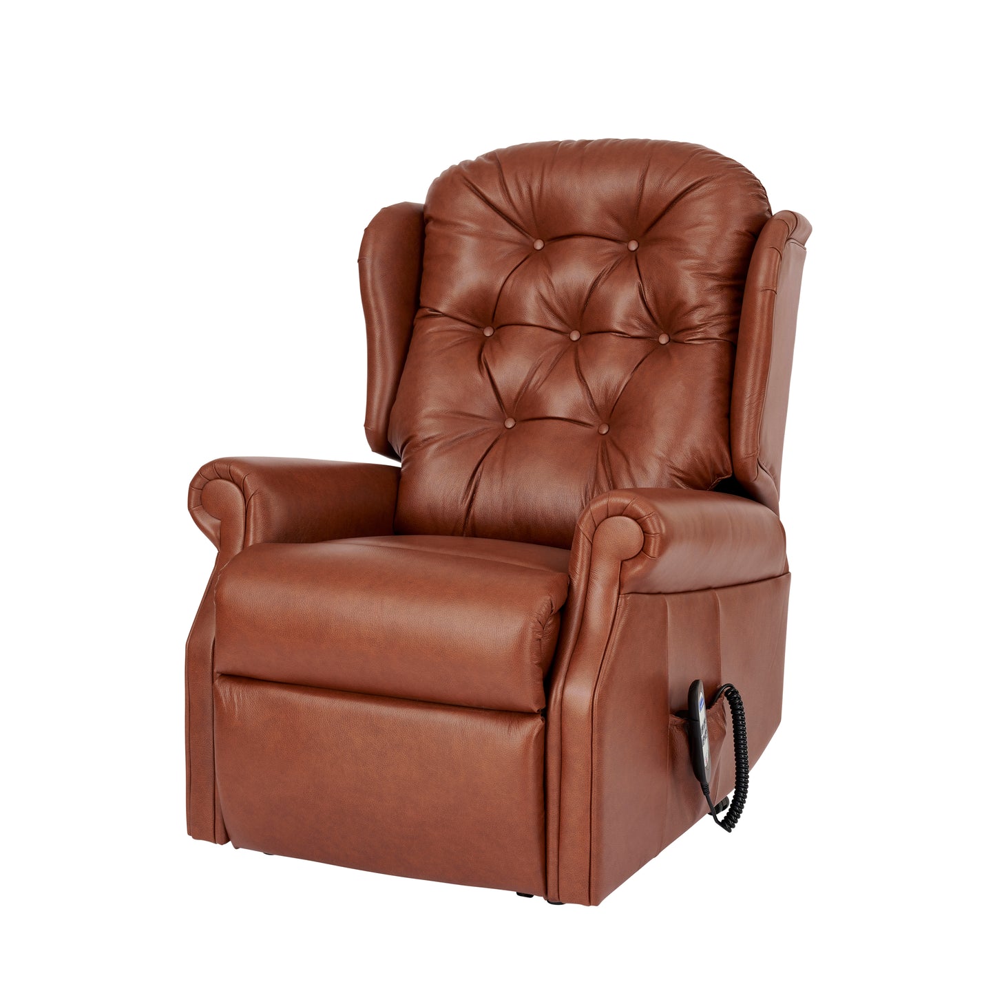 Celebrity Woburn Electric Powered Recliner Leather Armchair With Lumbar & Headrest Adjustment Option