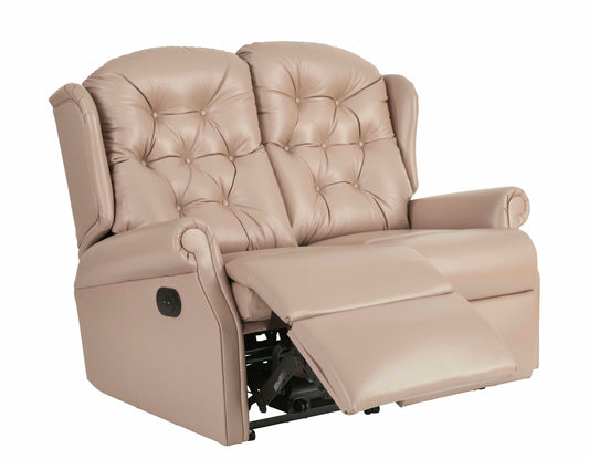 Celebrity Woburn Two Seater Manual Reclining Leather Sofa